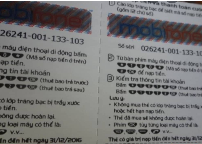 Thẻ Cào Mobi 200K Miễn Phí 