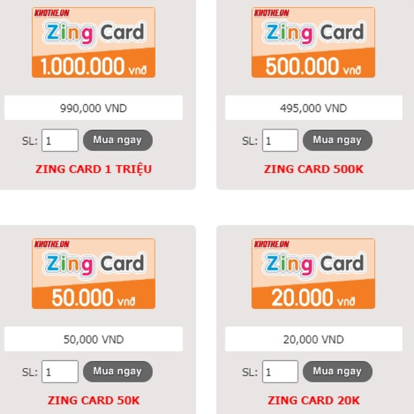 Tặng Thẻ Cào Zing Miễn Phí Có Số Seri | Card Zing Free