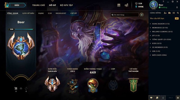 Tặng 650+ Acc Liên Minh miễn phí, Acc LMHT Free full tướng full skin 2025