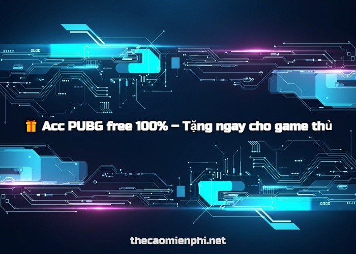 Tặng 250+ Acc PUBG miễn phí