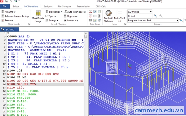 Tải CIMCO Edit V8 miễn phí, full Crack, Hướng dẫn cài chi tiết
