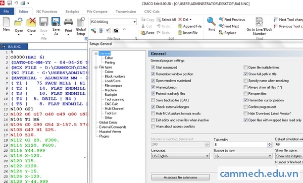 Tải CIMCO Edit V8 miễn phí, full Crack, Hướng dẫn cài chi tiết