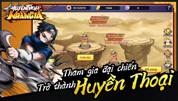 Tặng 550+ acc Huyền Thoại Nhẫn Giả miễn phí