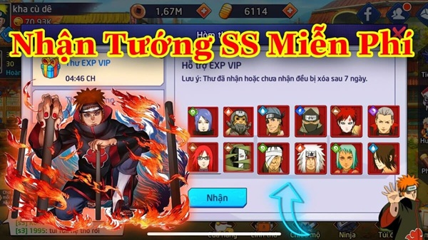 Tặng 550+ acc Huyền Thoại Nhẫn Giả miễn phí